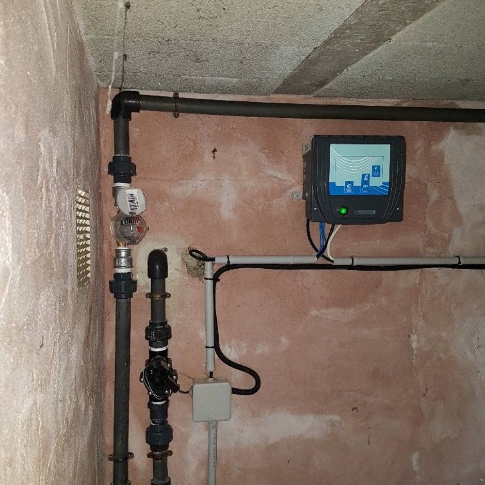 Mise en place d'un remplissage automatique 5 sondes sur une piscine à débordement existante sur BIOT