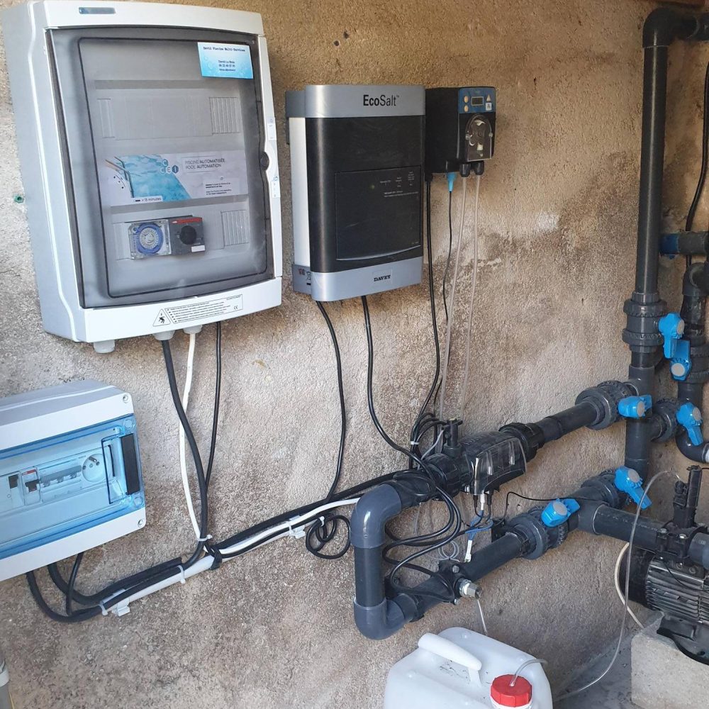 Vente et pose d'electrolyseur, filtre à sable et pompe Ph sur Grasse